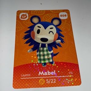 SPECIAL shiny Mabel animal crossing new horizons amiibo card